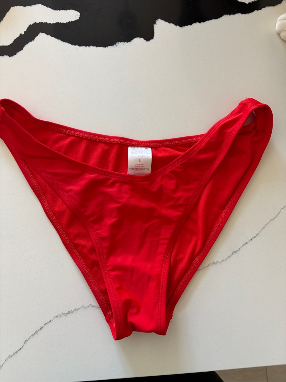 Xhilaration Red Women's Bikini Bottom - Smooth Mid-Rise Brief